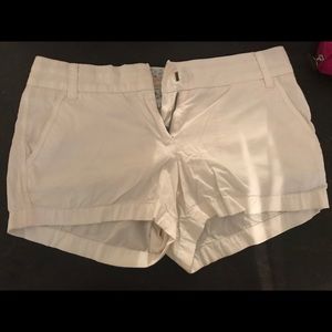 White 3” JCrew Chino Shorts